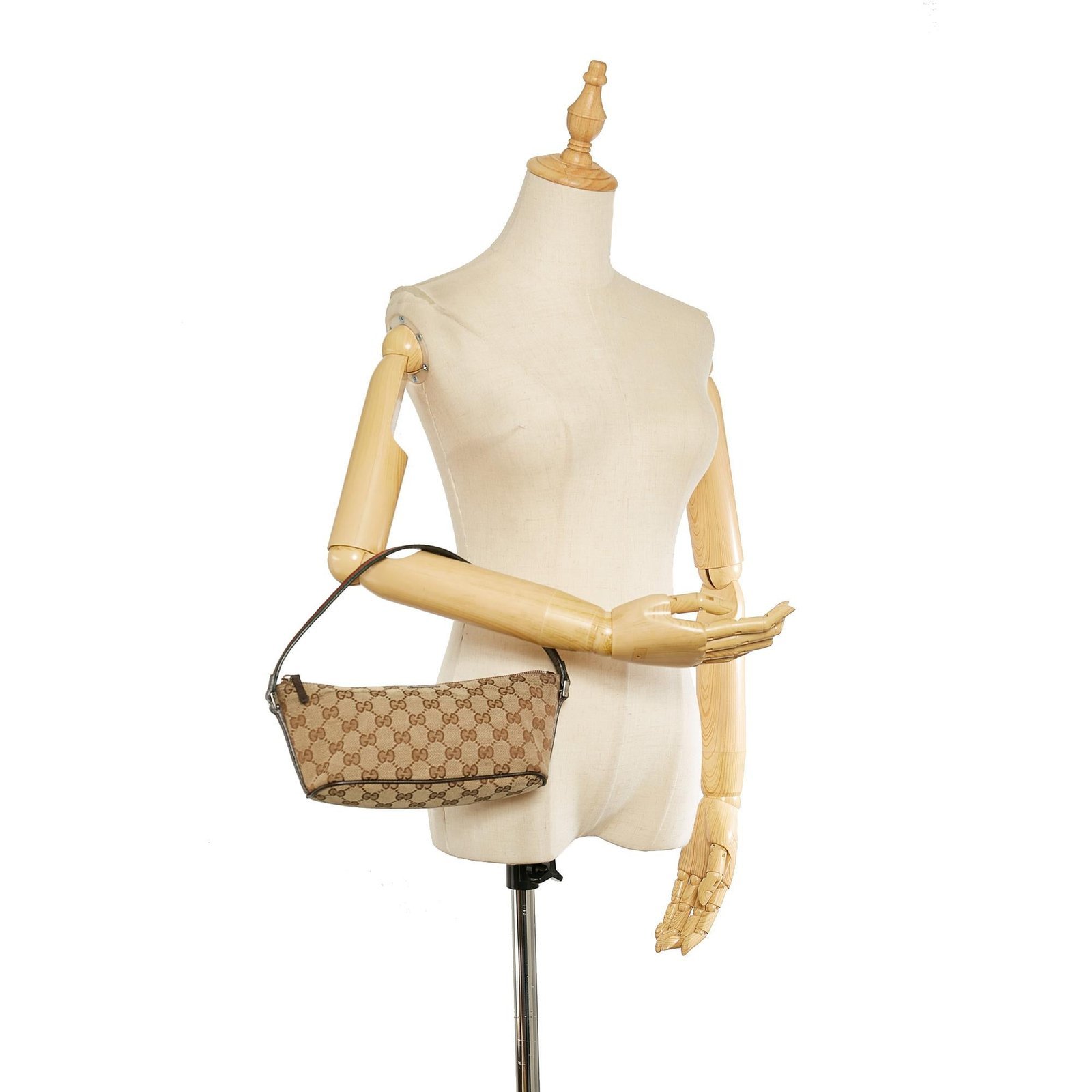 Gucci GG Canvas Boat Baguette - Image 5