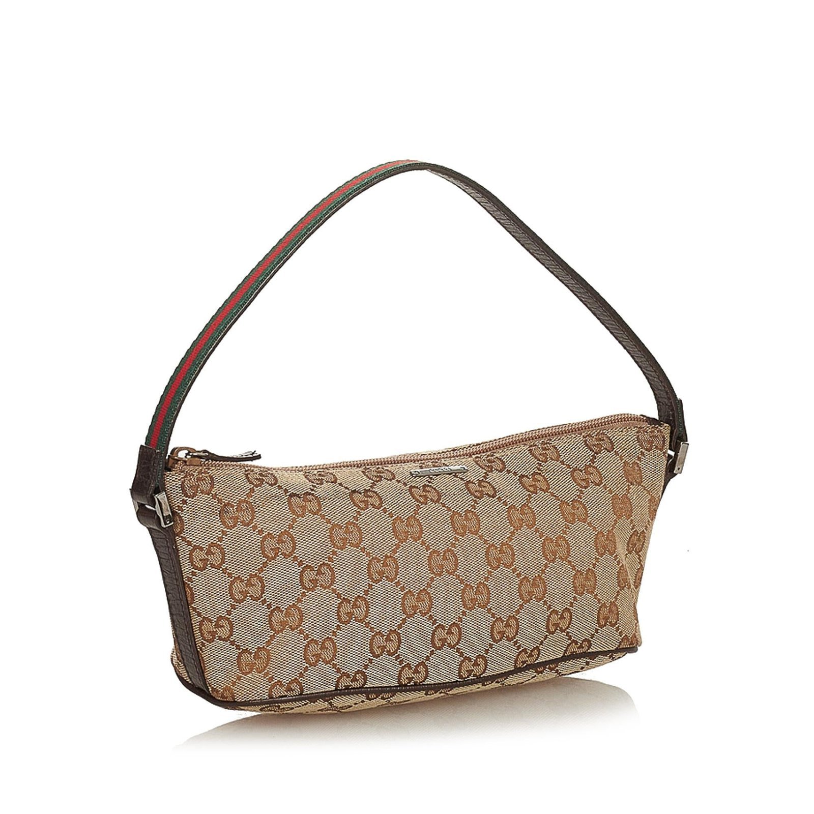 Gucci GG Canvas Boat Baguette - Image 2