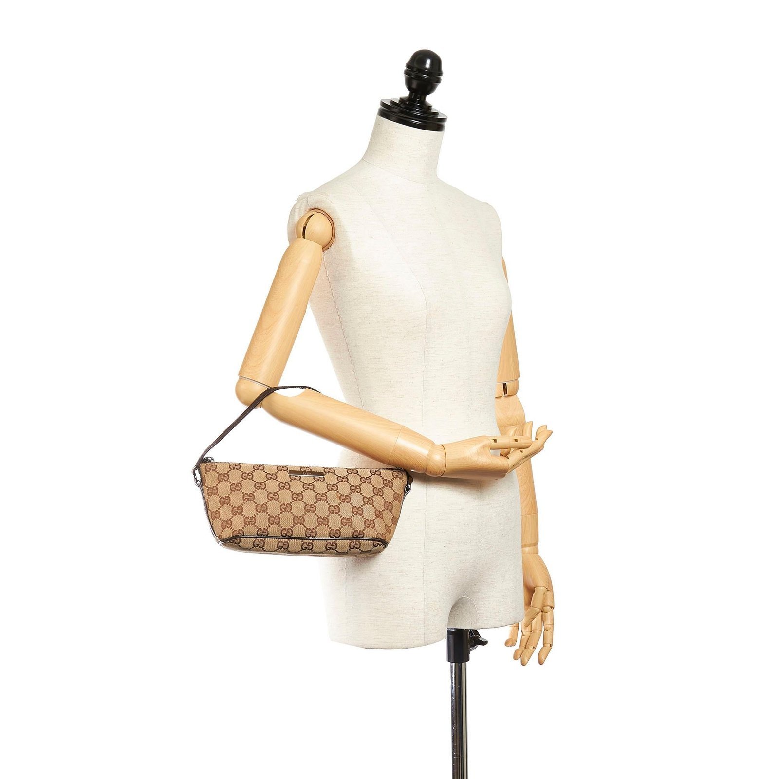 Gucci GG Canvas Boat Baguette - Image 5