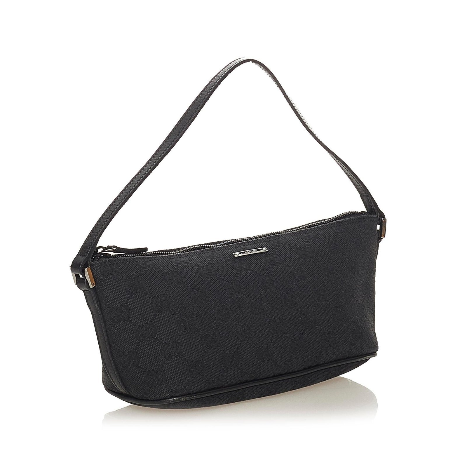 Gucci GG Canvas Boat Baguette - Image 2