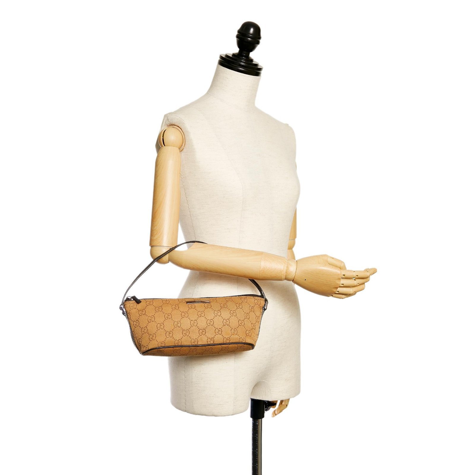 Gucci GG Canvas Boat Baguette - Image 5