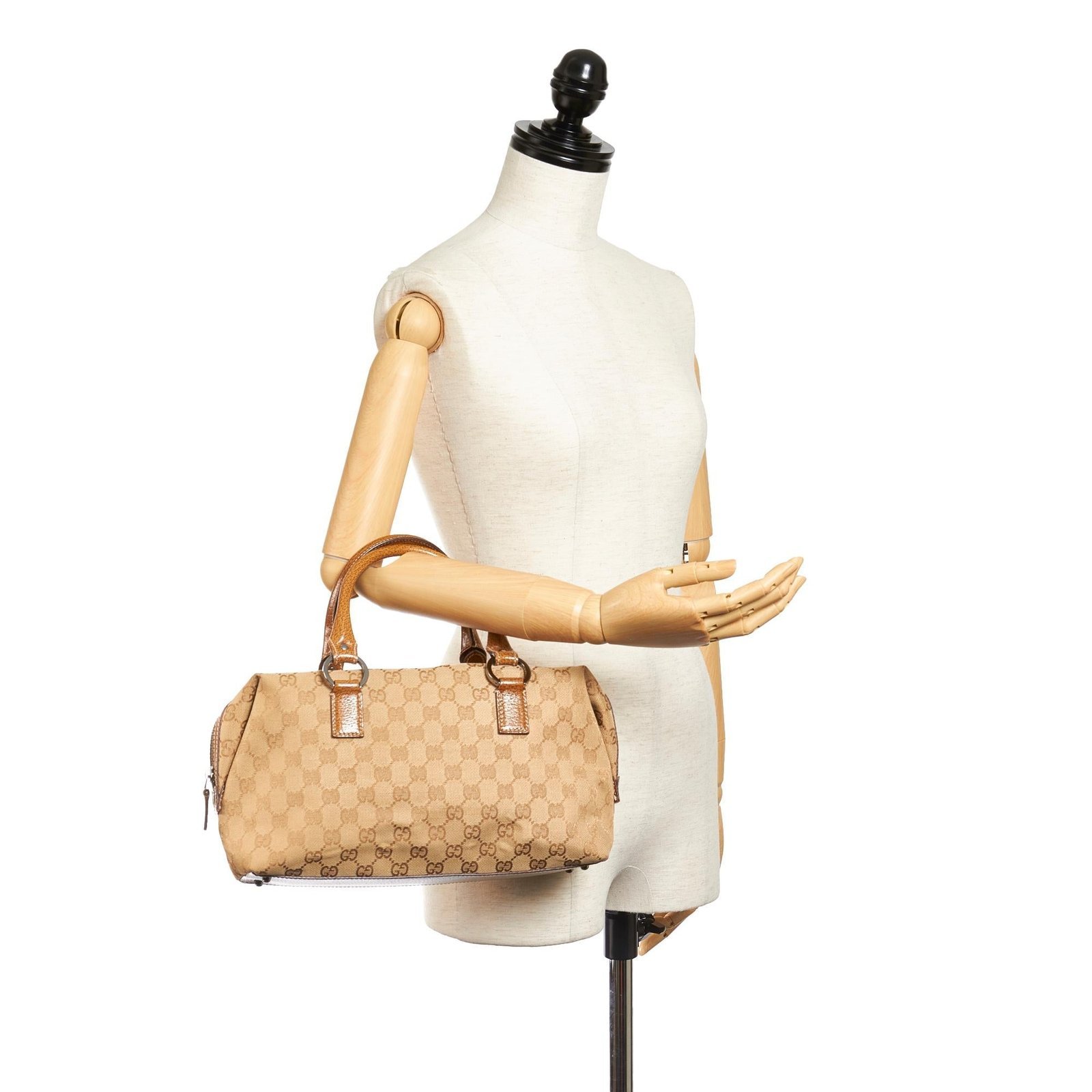 Gucci GG Canvas Boston Bag - Image 5