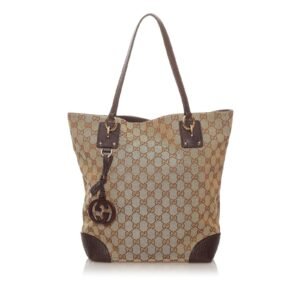 Gucci GG Canvas Charm Tote Bag