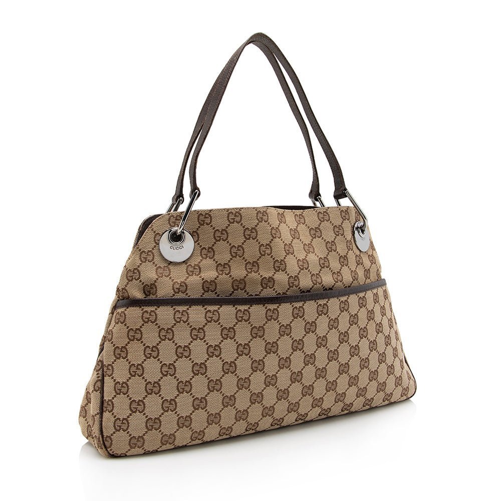 Gucci GG Canvas Eclipse Medium Shoulder Bag - Image 2