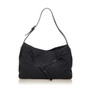 Gucci GG Canvas Horsebit Shoulder Bag