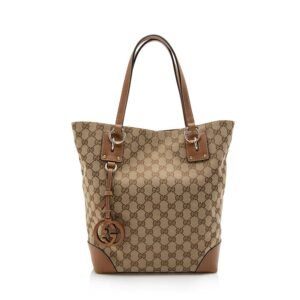Gucci GG Canvas Medium Charm Tote