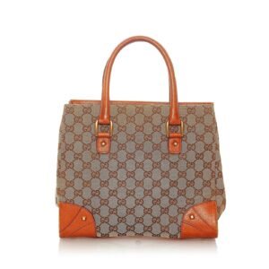 Gucci GG Canvas Nailhead Handbag