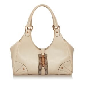 Gucci GG Canvas Nailhead Jackie Shoulder Bag