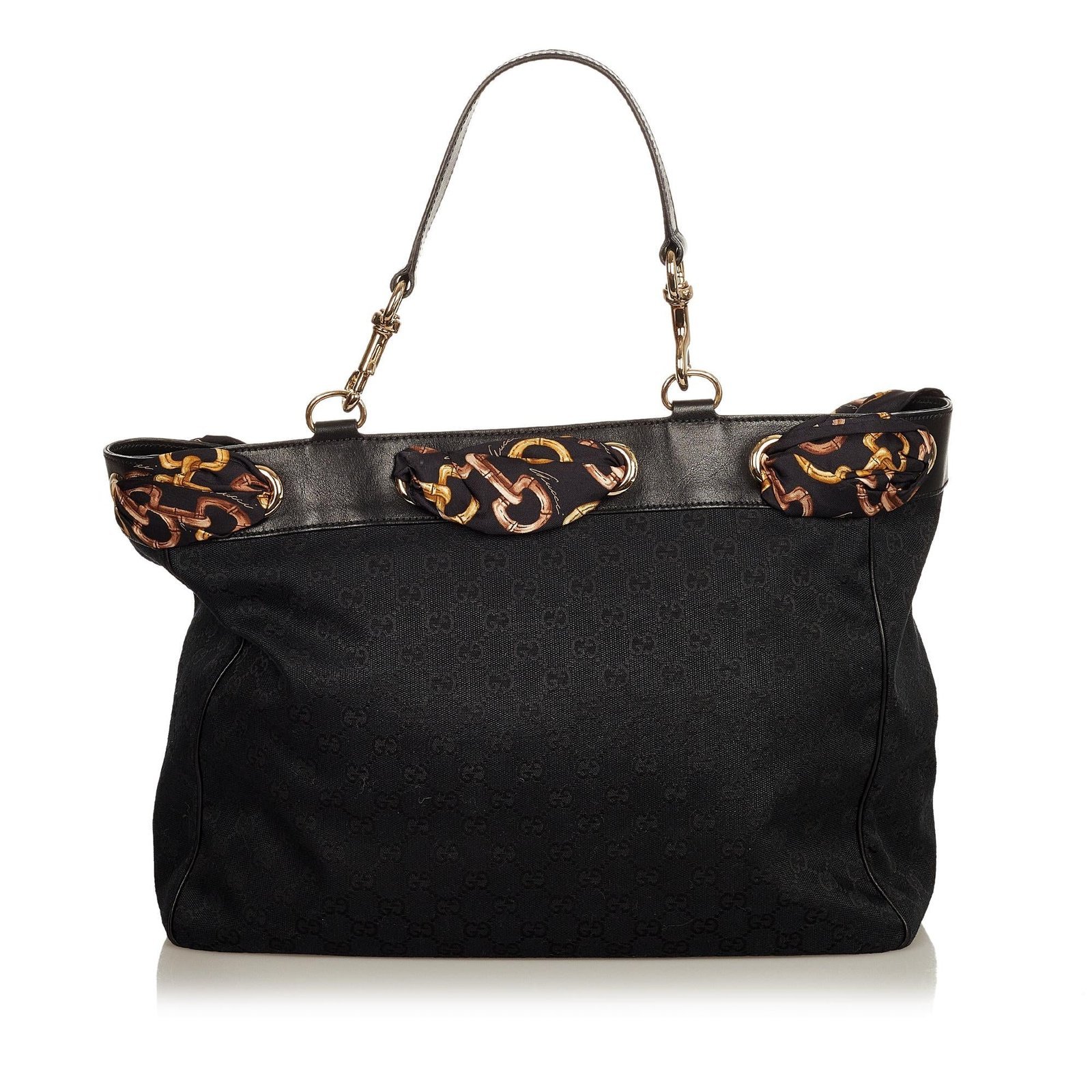 Gucci GG Canvas Positano Scarf Tote Bag - Image 3