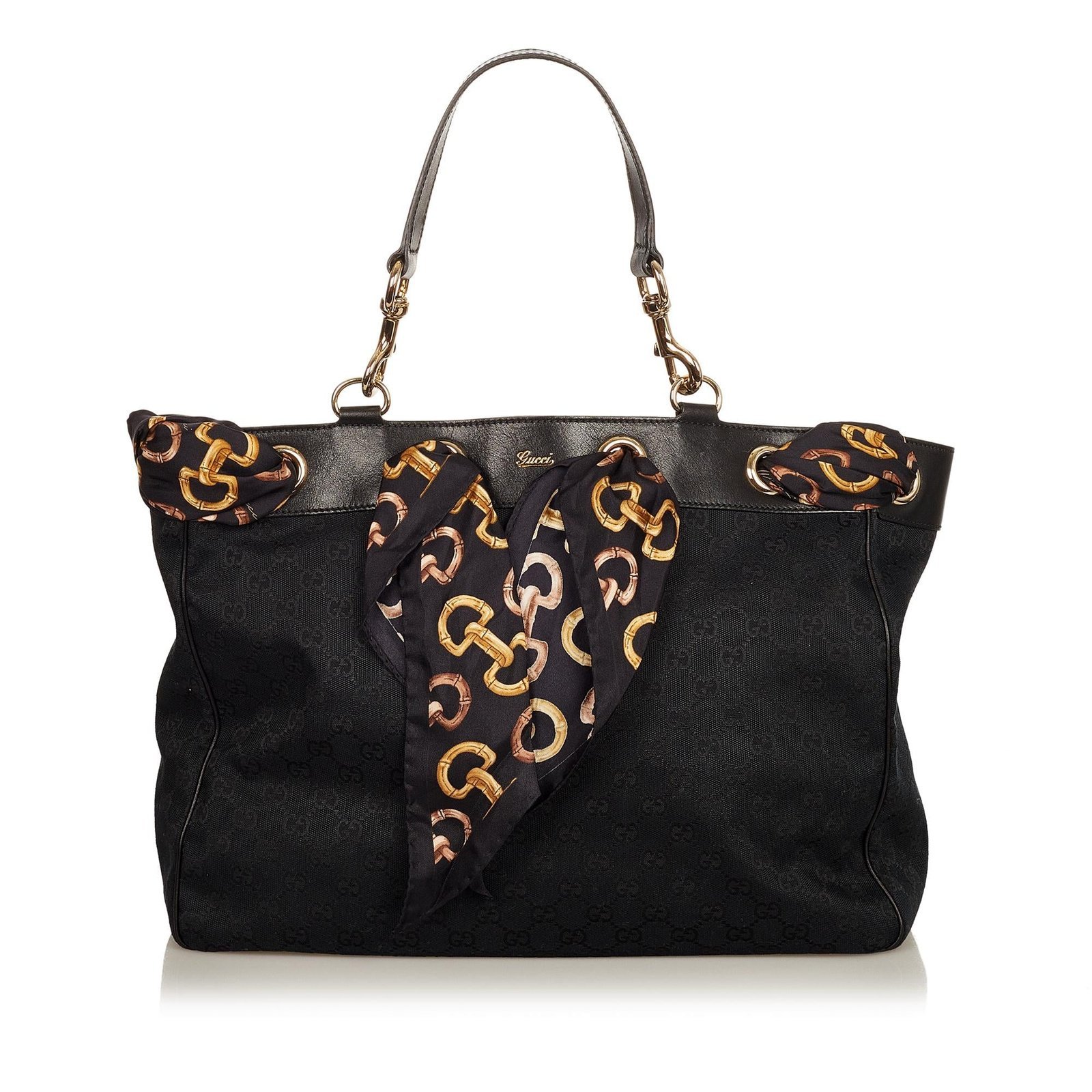 Gucci GG Canvas Positano Scarf Tote Bag