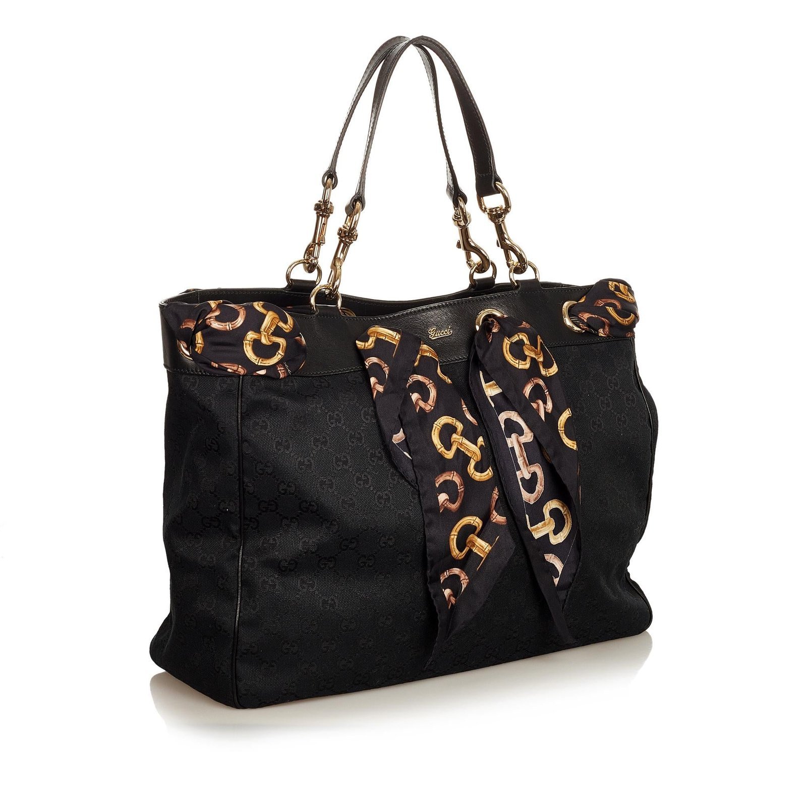 Gucci GG Canvas Positano Scarf Tote Bag - Image 2