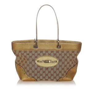 Gucci GG Canvas Punch Tote Bag
