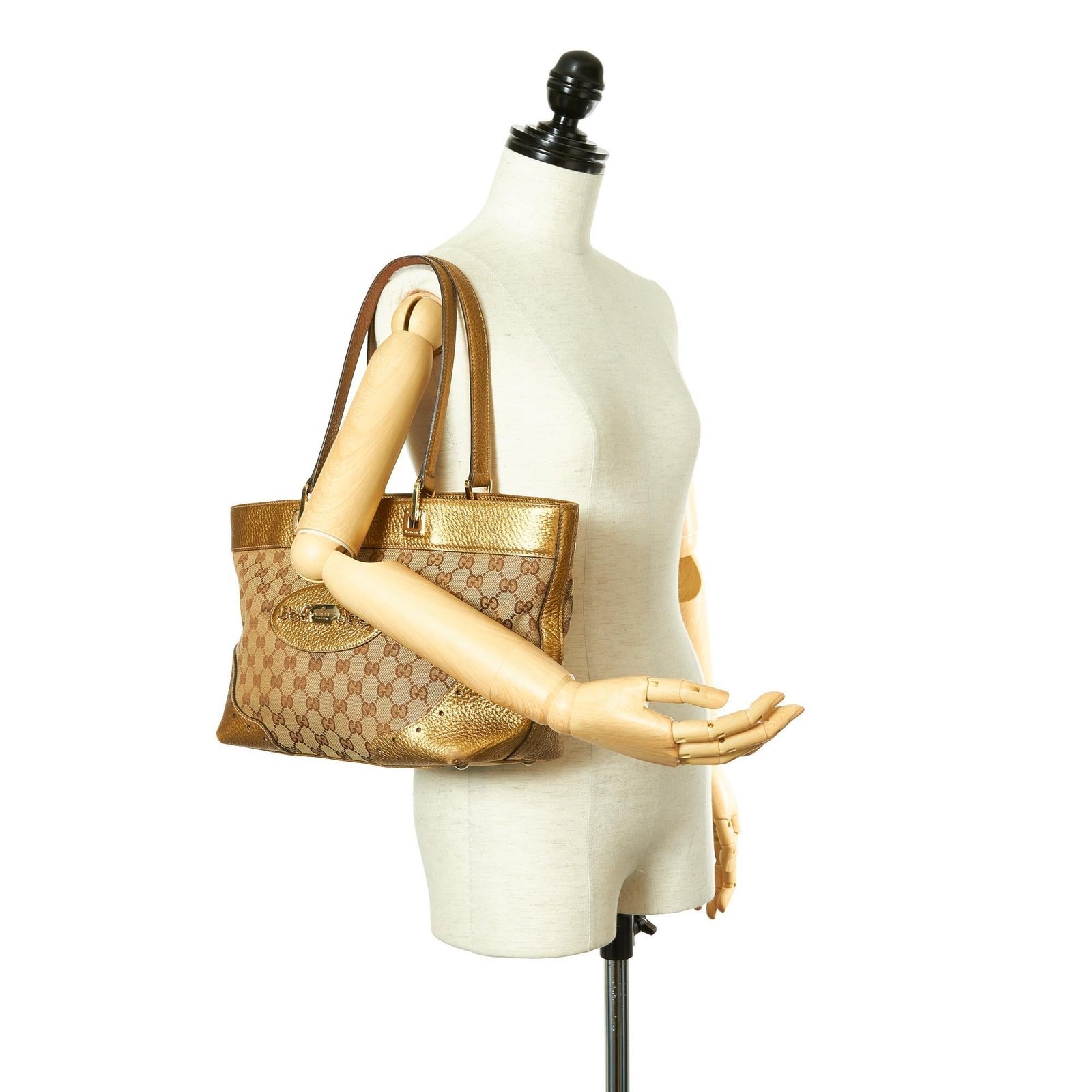Gucci GG Canvas Punch Tote Bag - Image 5