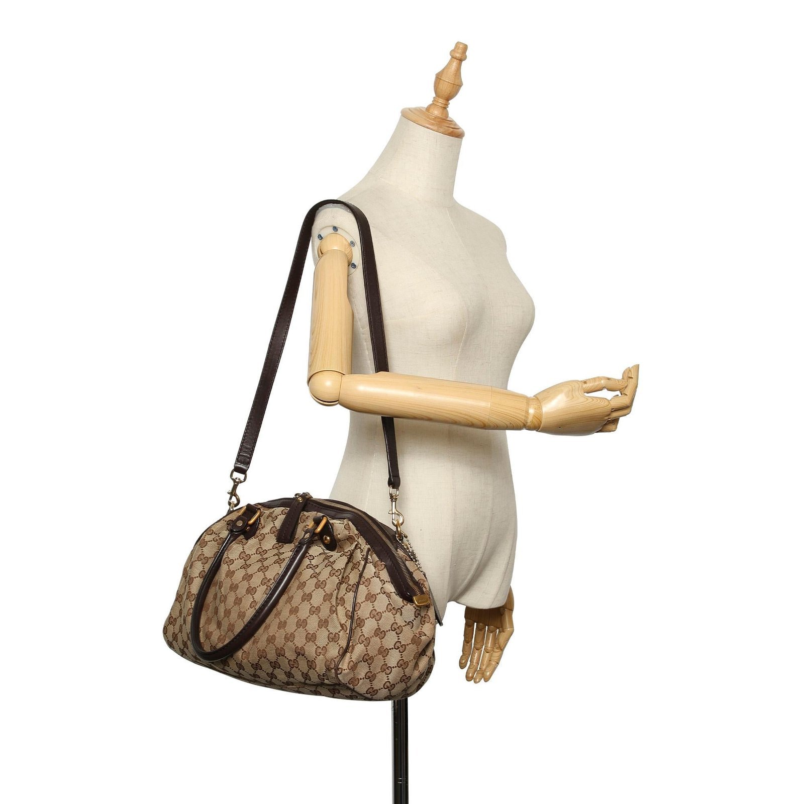 Gucci GG Canvas Sukey Satchel - Image 5