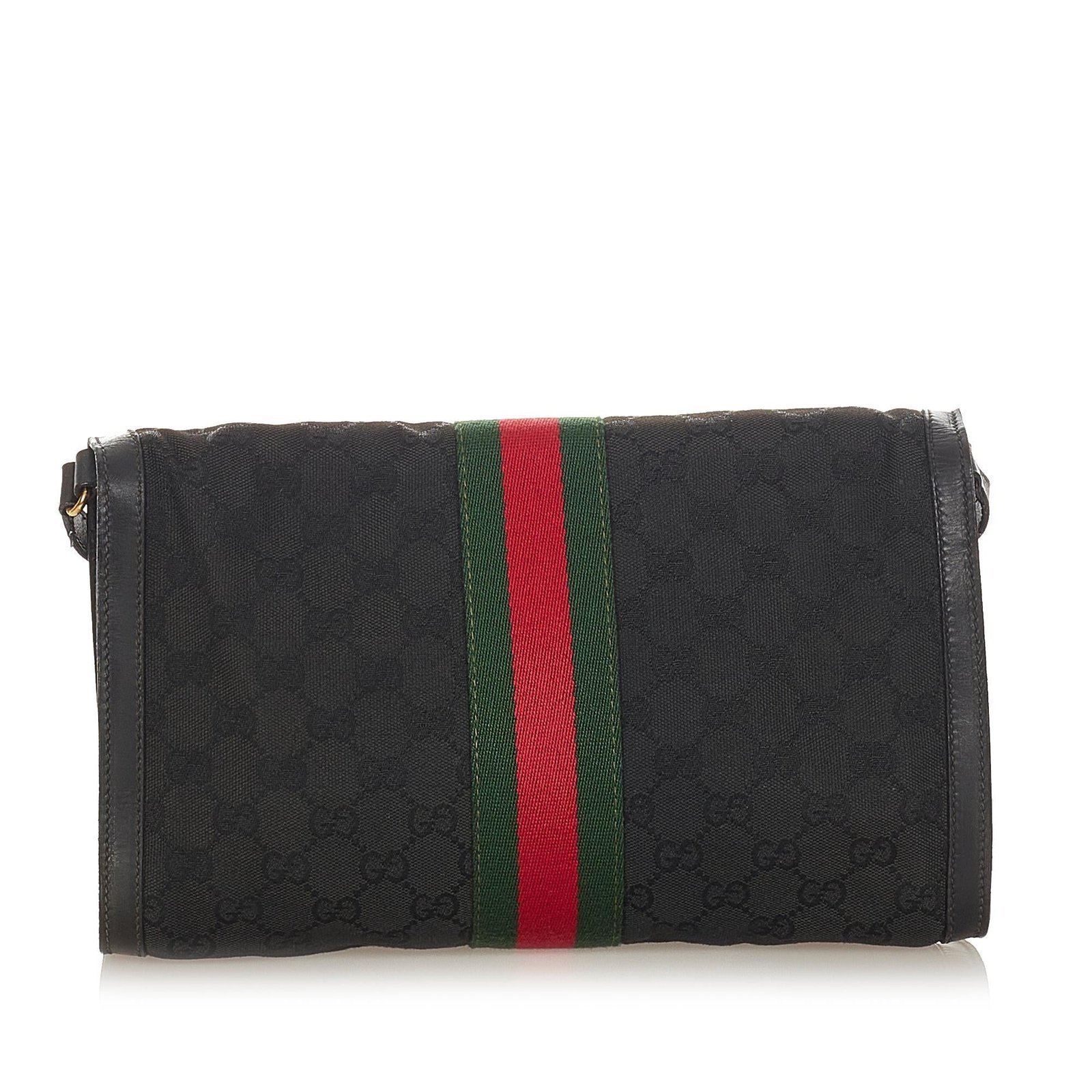 Gucci GG Canvas Web Crossbody Bag - Image 3
