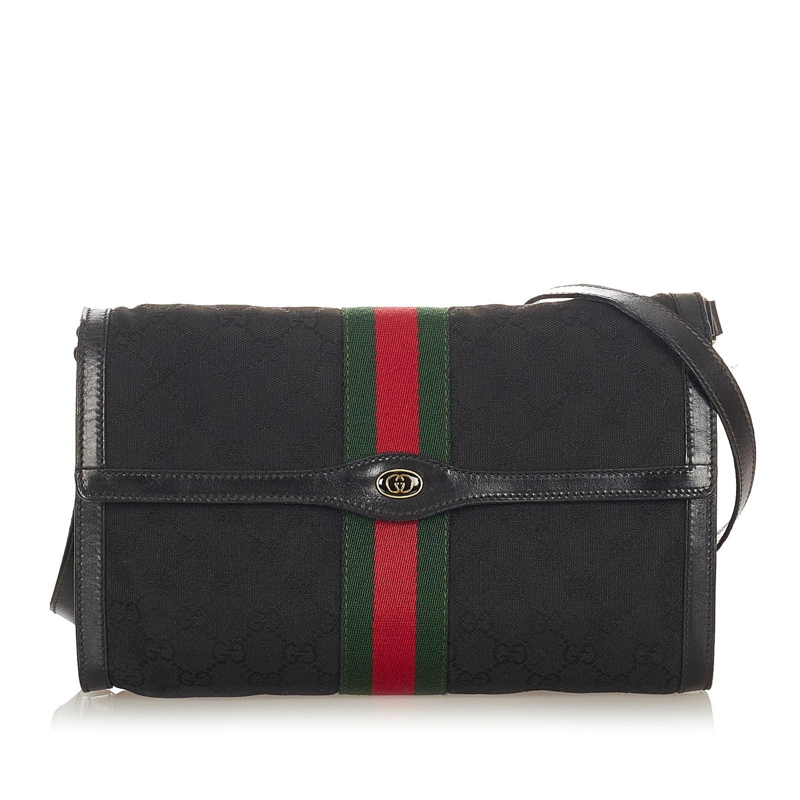 Gucci GG Canvas Web Crossbody Bag