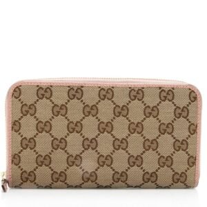 Gucci GG Canvas Zip Around Wallet