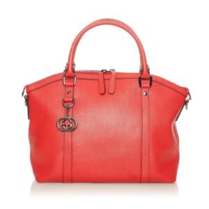 Gucci GG Charm Dome Leather Handbag