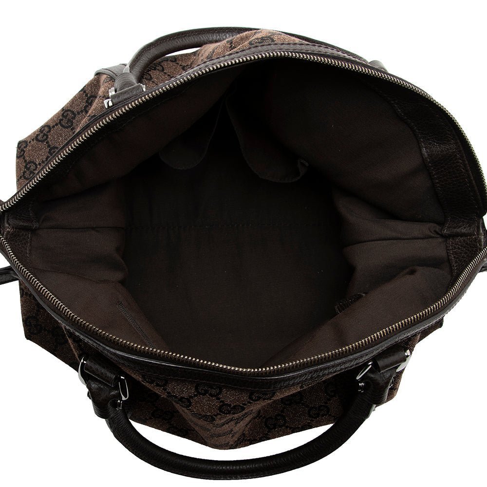 Gucci GG Denim Dome Satchel - Image 7