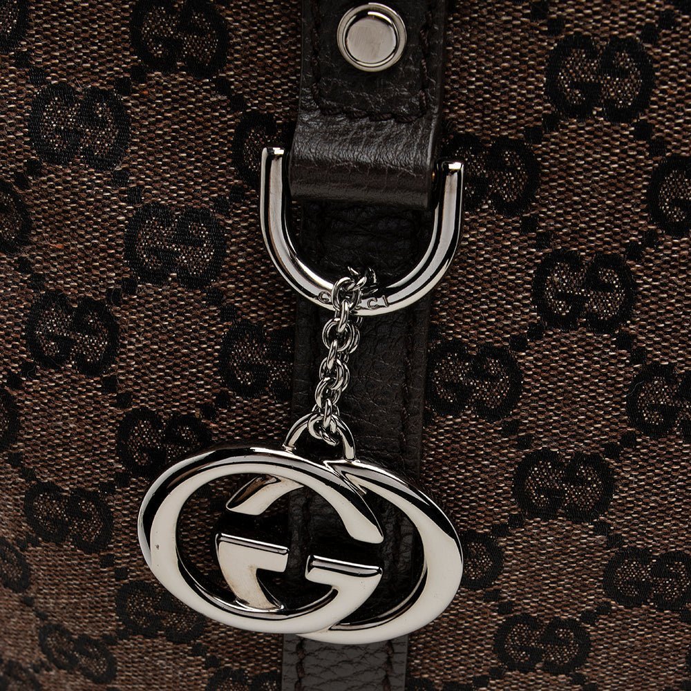 Gucci GG Denim Dome Satchel - Image 9