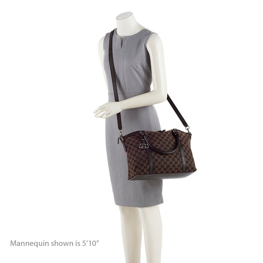 Gucci GG Denim Dome Satchel - Image 5