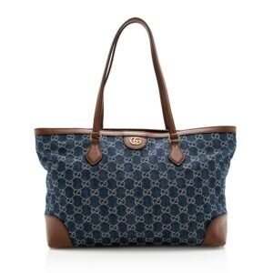 Gucci GG Denim Ophidia Medium Tote