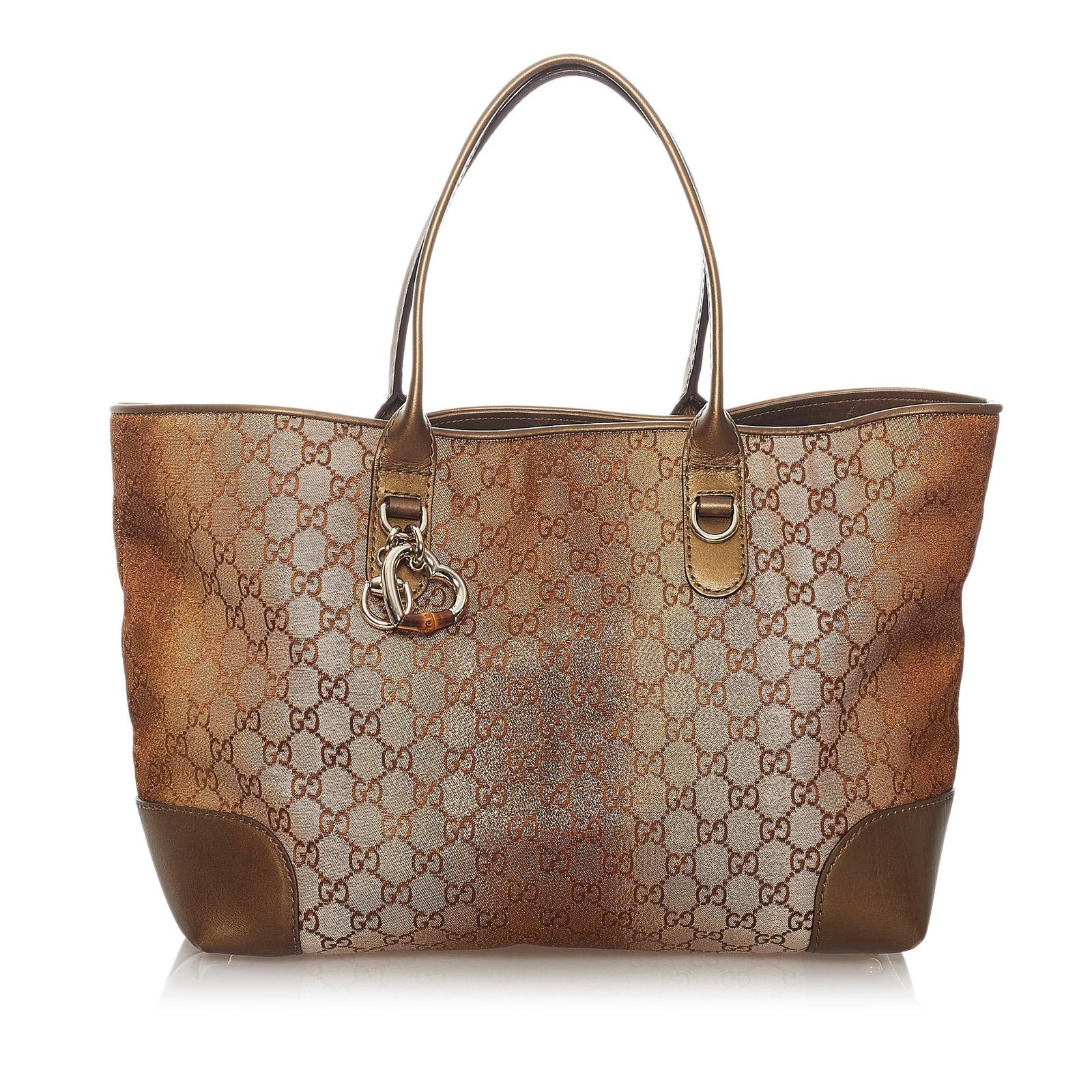 Gucci GG Lurex Heart Bit Tote Bag