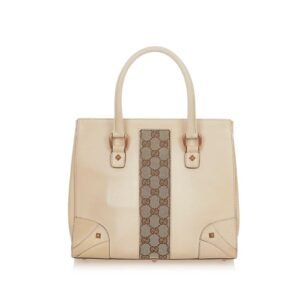 Gucci GG Nailhead Leather Handbag