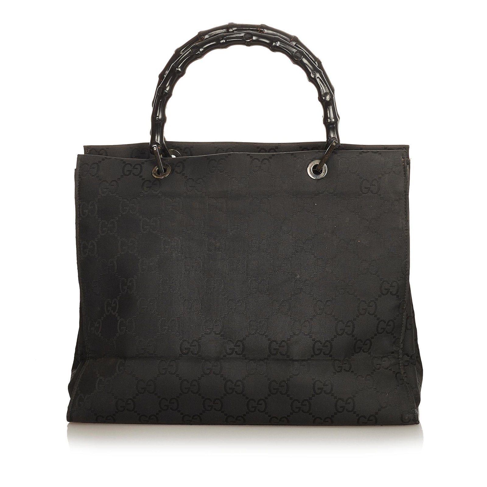 Gucci GG Nylon Bamboo Tote Bag - Image 3