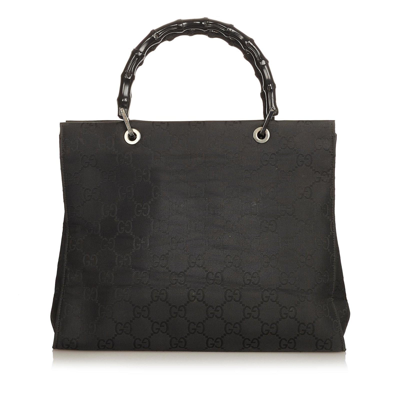 Gucci GG Nylon Bamboo Tote Bag