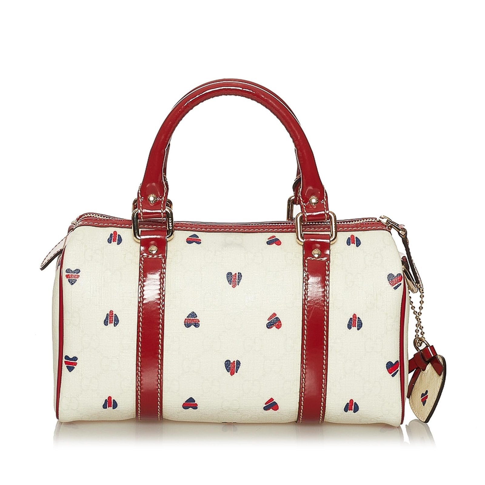 Gucci GG Supreme Hearts Small Joy Boston Bag - Image 3