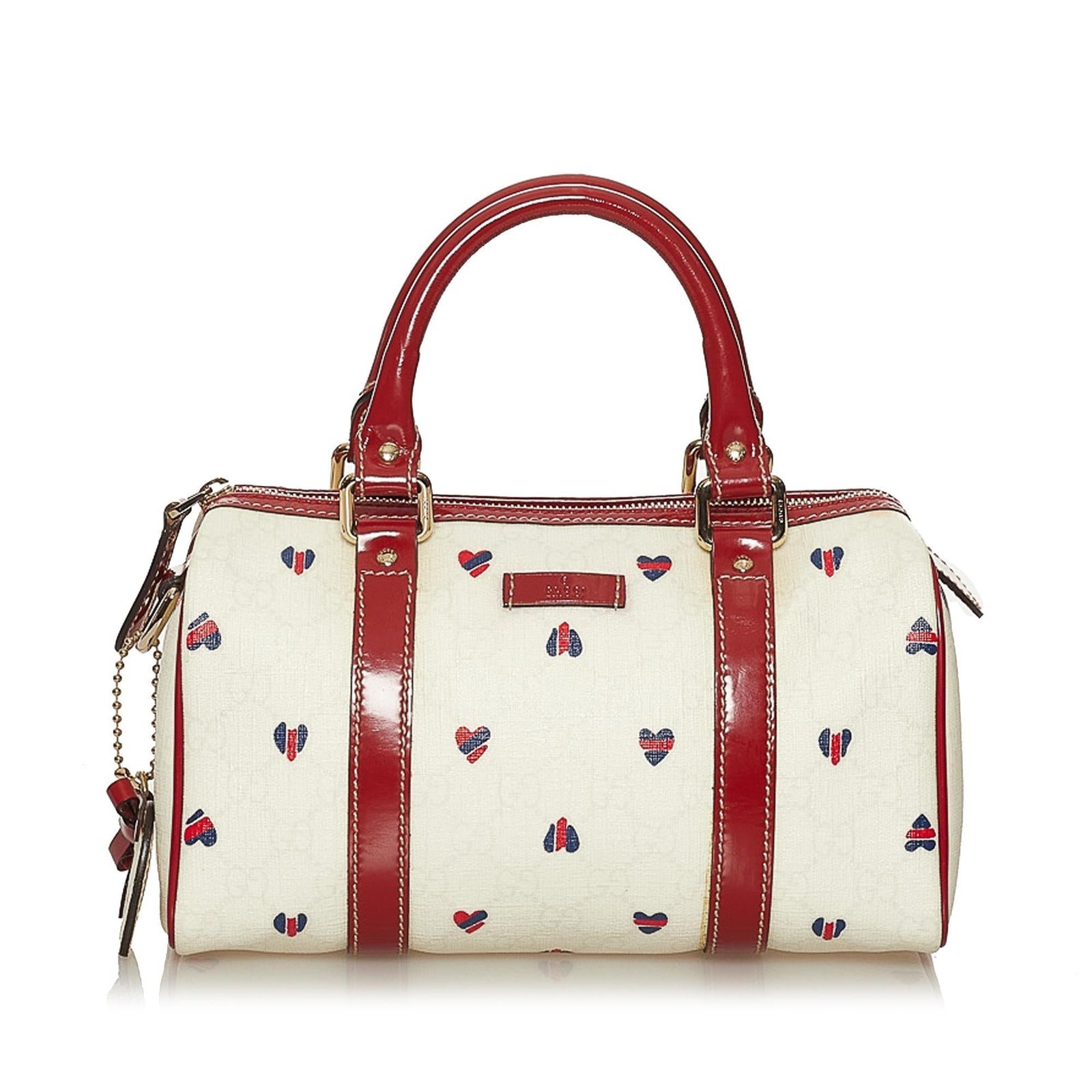 Gucci GG Supreme Hearts Small Joy Boston Bag