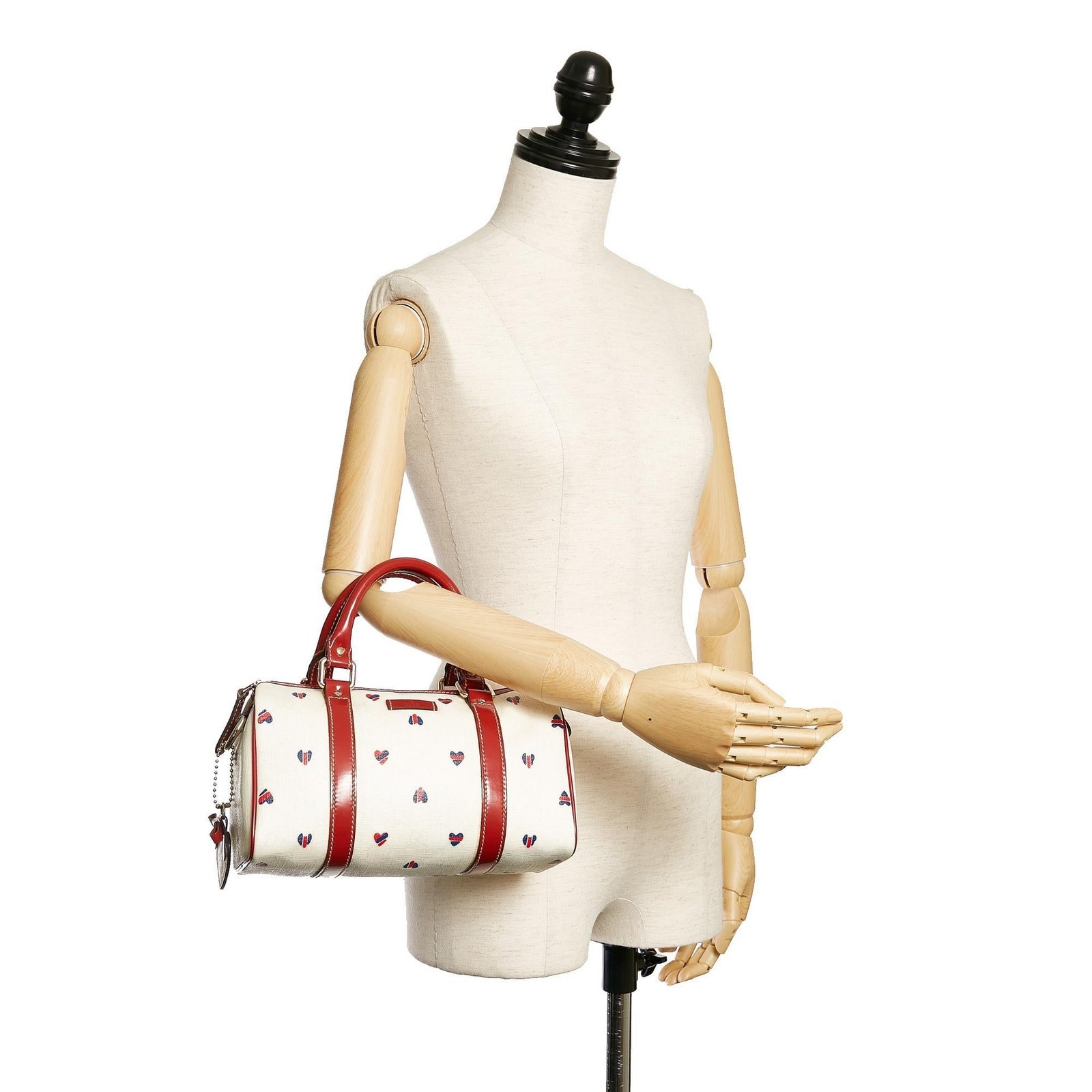 Gucci GG Supreme Hearts Small Joy Boston Bag - Image 5