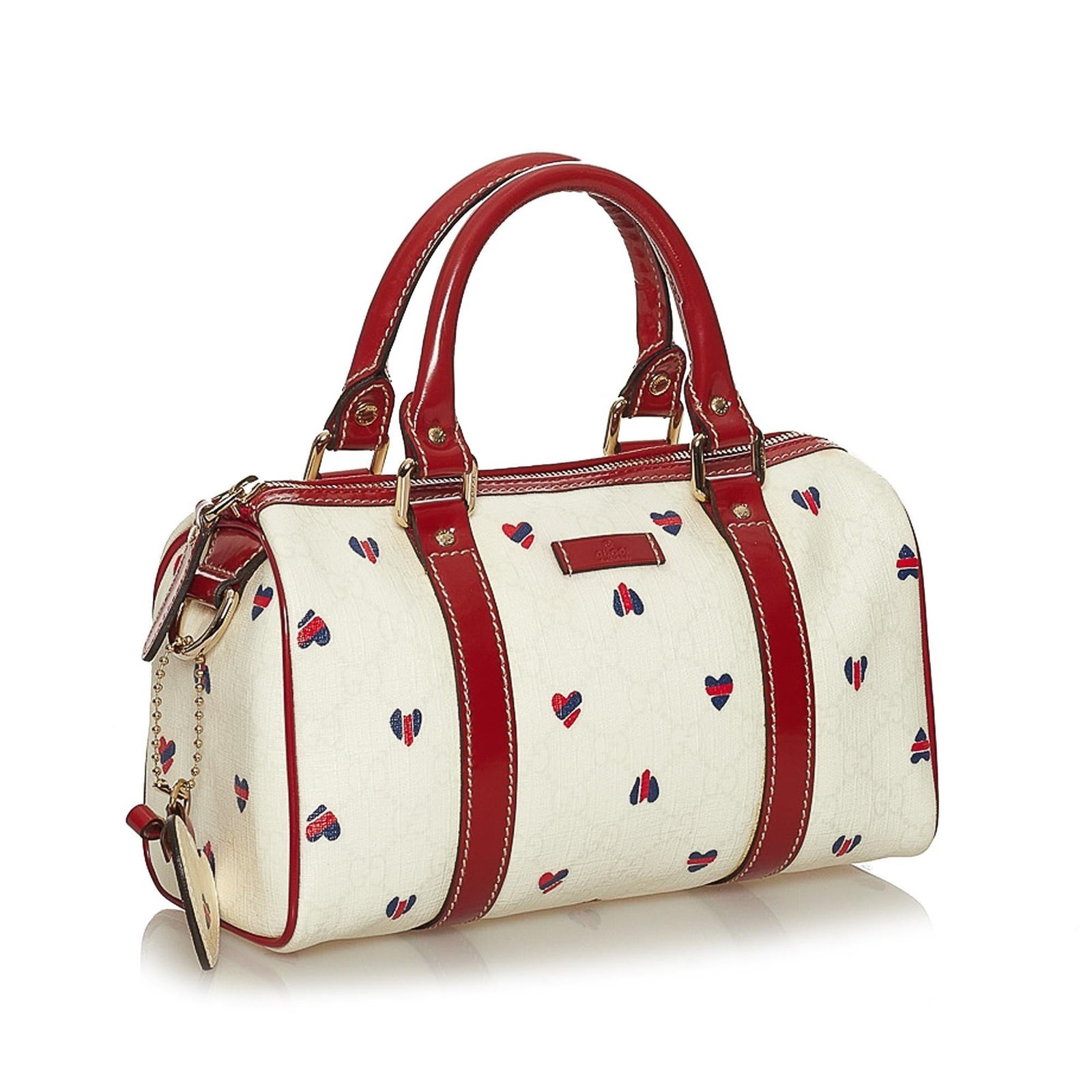 Gucci GG Supreme Hearts Small Joy Boston Bag - Image 2