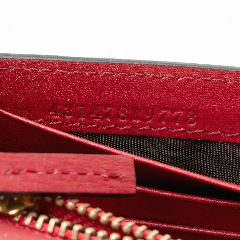 Gucci GG Supreme Peony Mini Wallet on Chain Bag - Image 6