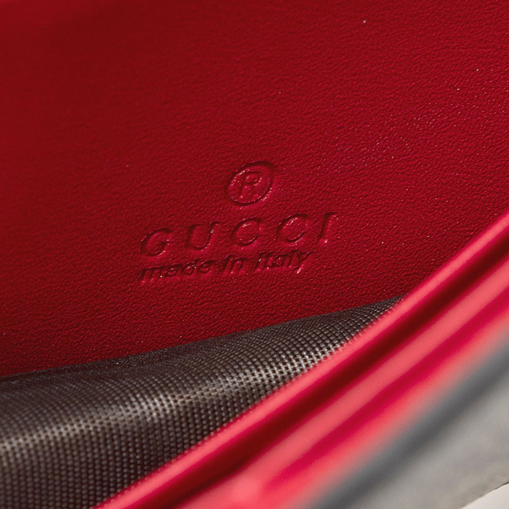 Gucci GG Supreme Peony Mini Wallet on Chain Bag - Image 8