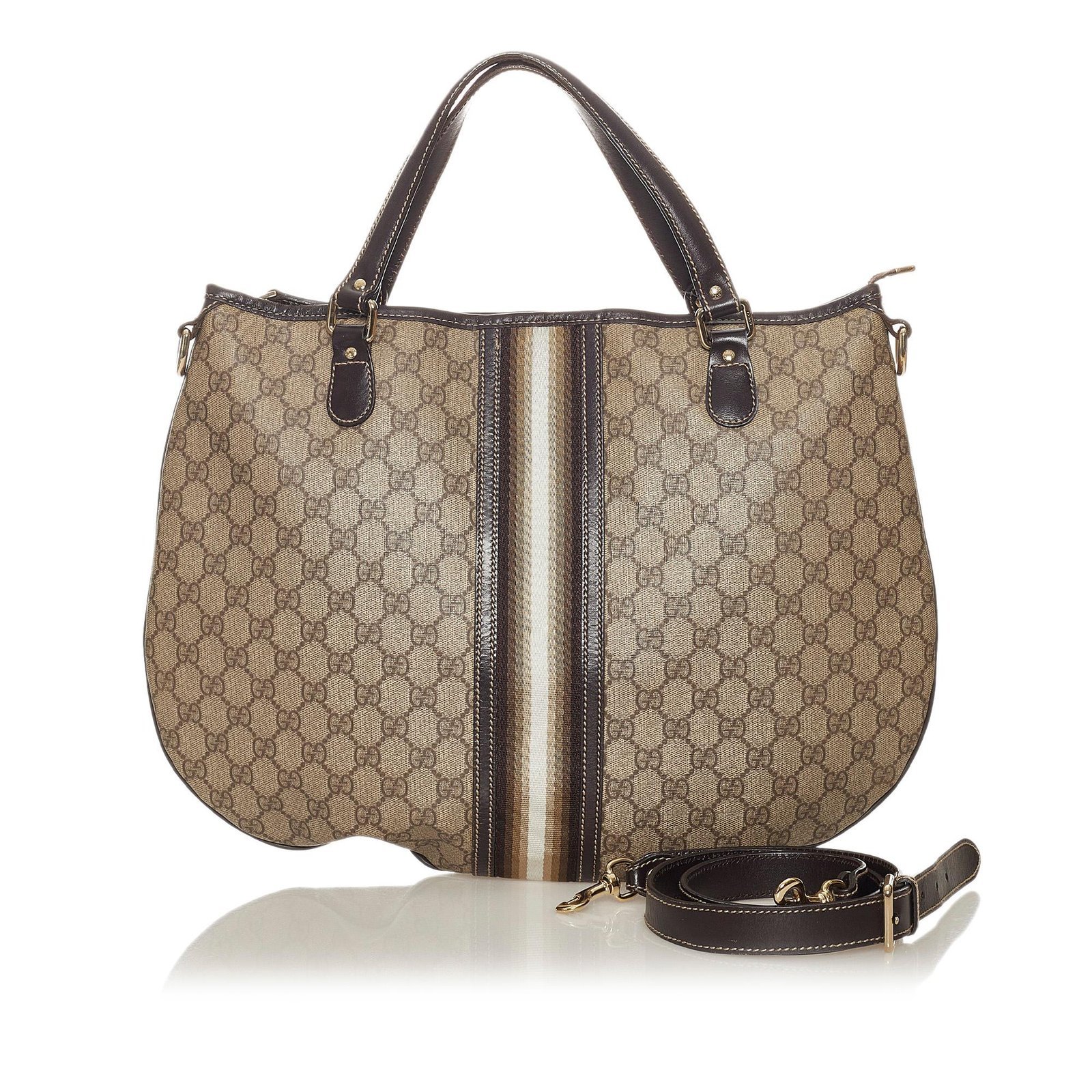 Gucci GG Supreme Web Satchel - Image 5