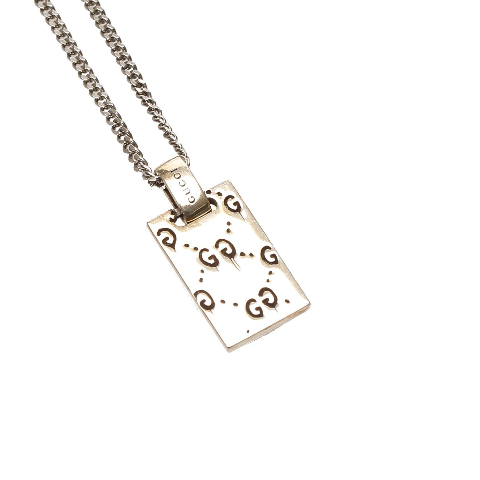 Gucci Ghost Tag Pendant Necklace - Image 2