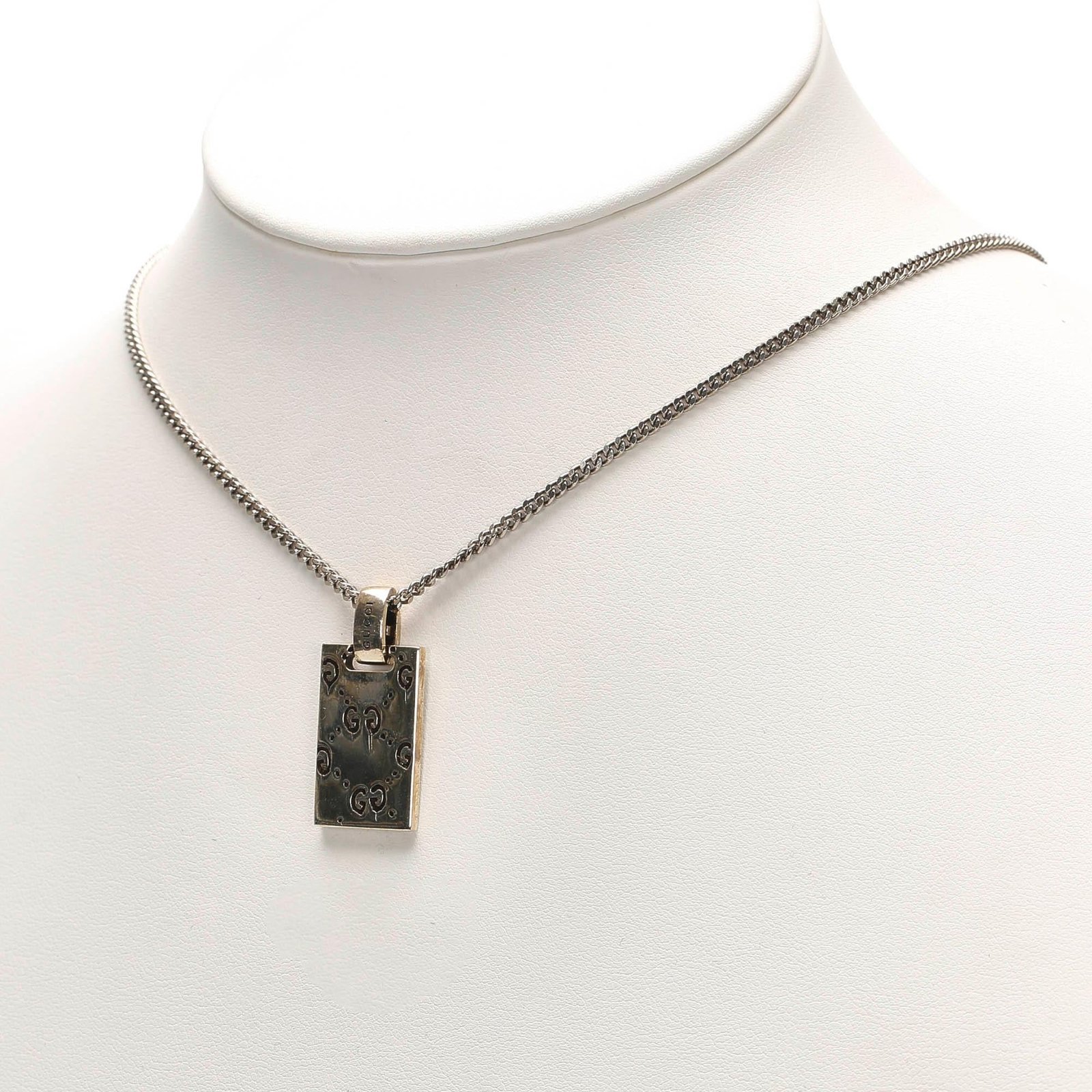 Gucci Ghost Tag Pendant Necklace - Image 5