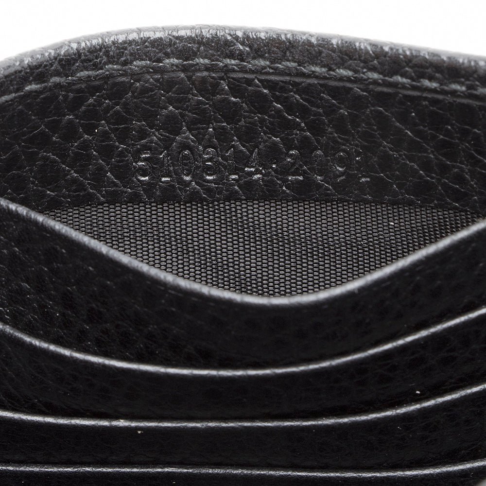 Gucci Grained Calfskin Interlocking G Chain Wallet - Image 6