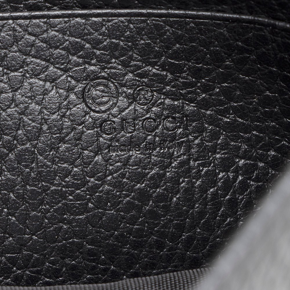 Gucci Grained Calfskin Interlocking G Chain Wallet - Image 8