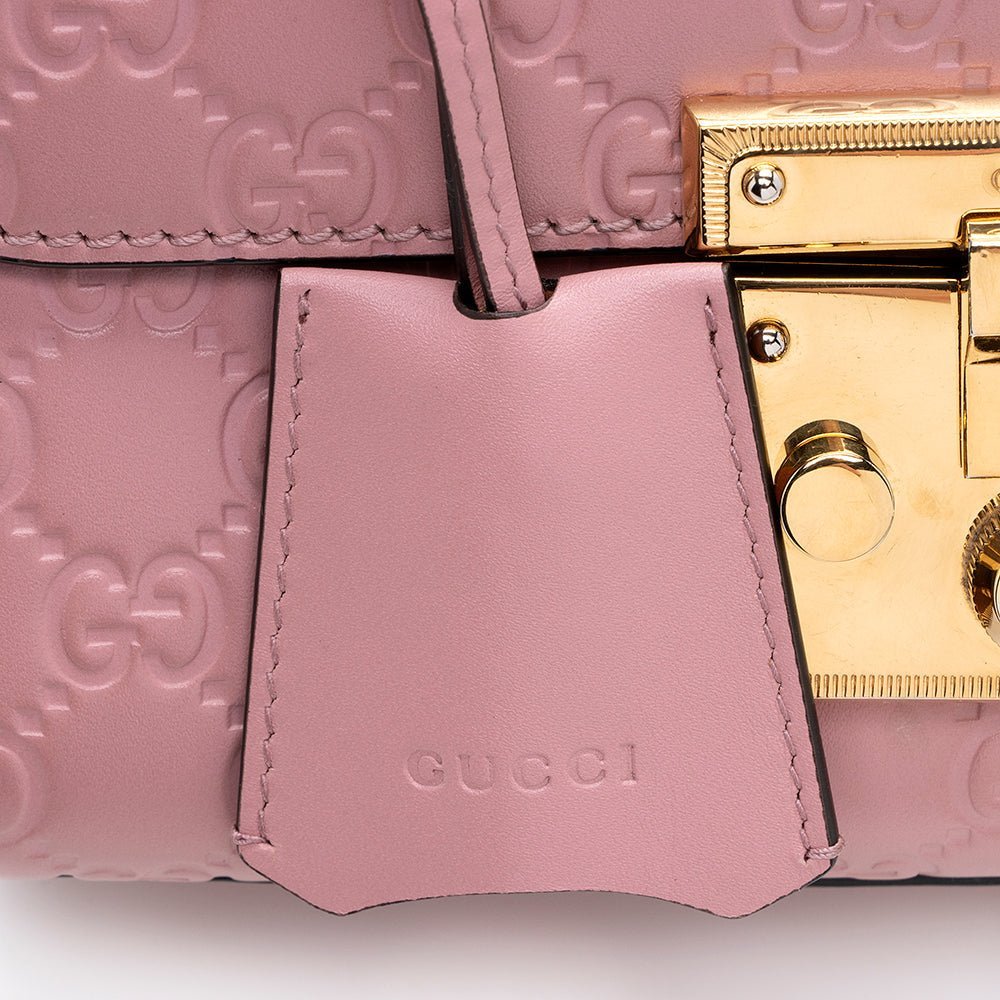 Gucci Guccissima Leather Padlock Small Shoulder Bag - Image 9