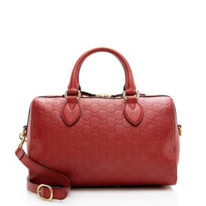 Gucci Guccissima Leather Boston Bag