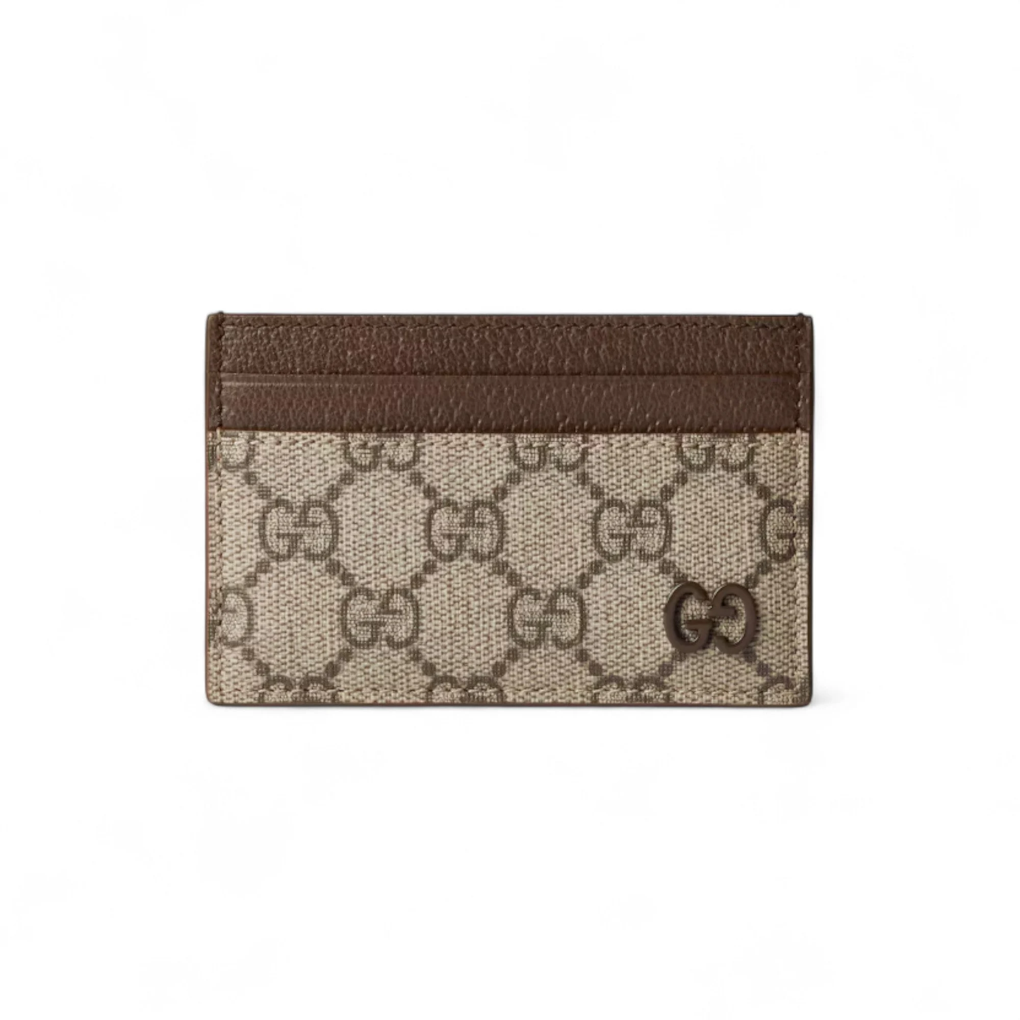 Bi-color GG Card Case Black Brown