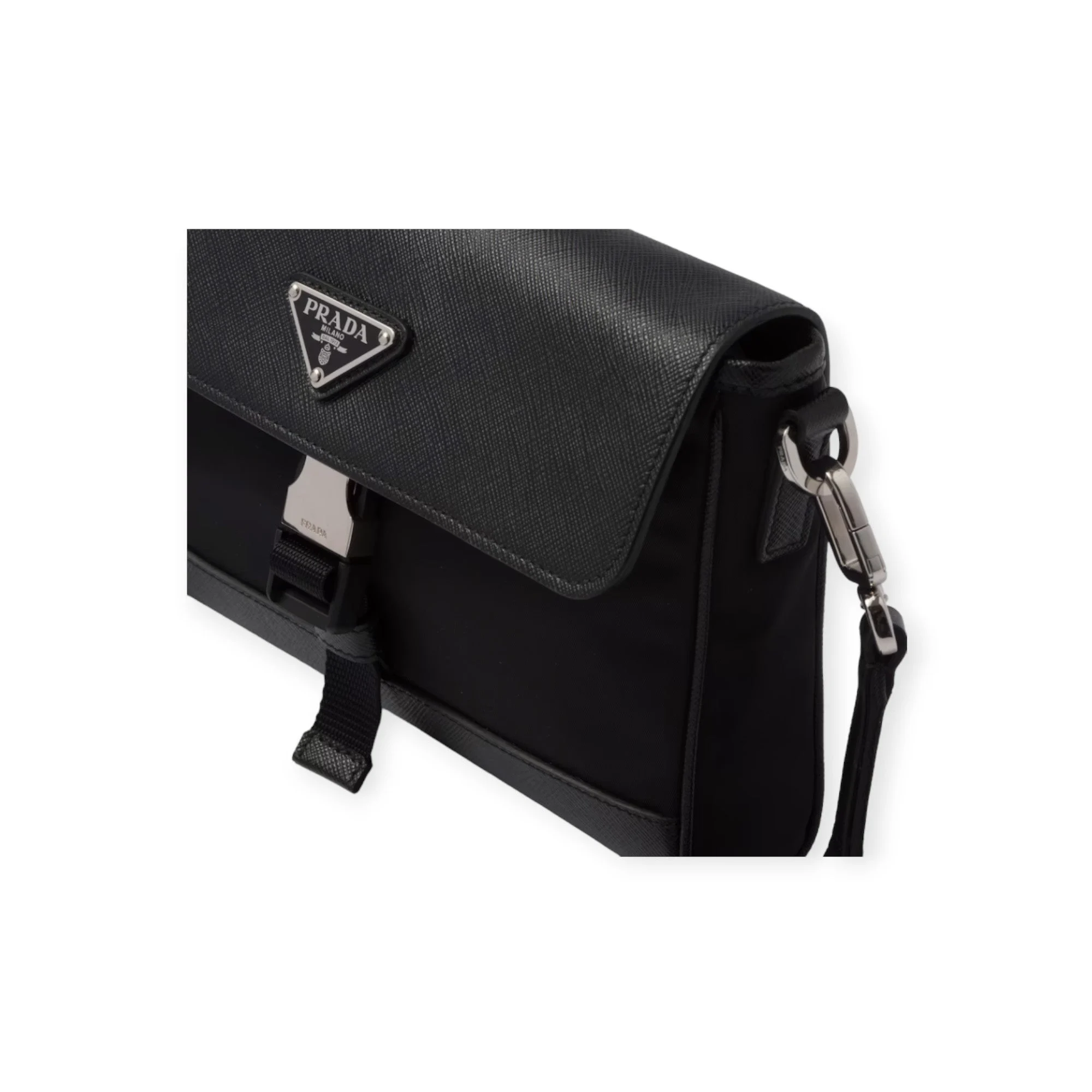 Re-Nylon And Saffiano Shoulder Bag - Image 3