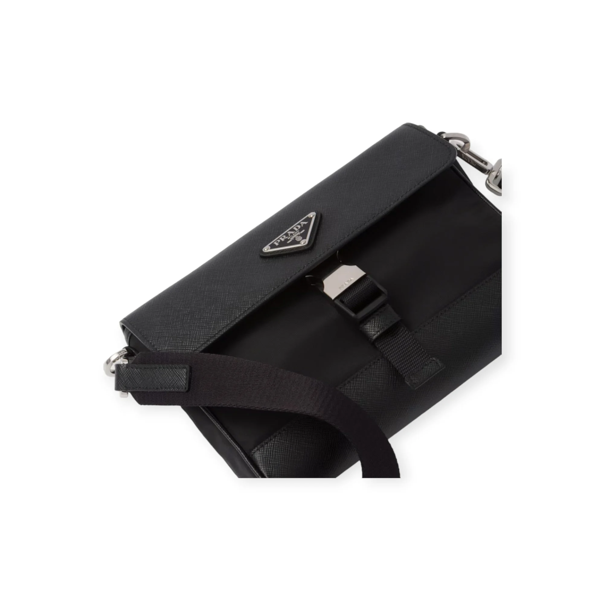 Re-Nylon And Saffiano Shoulder Bag - Image 2