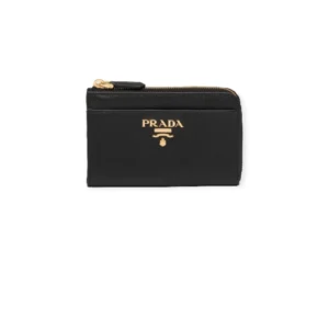 Saffiano Leather Cardholder with Keychain