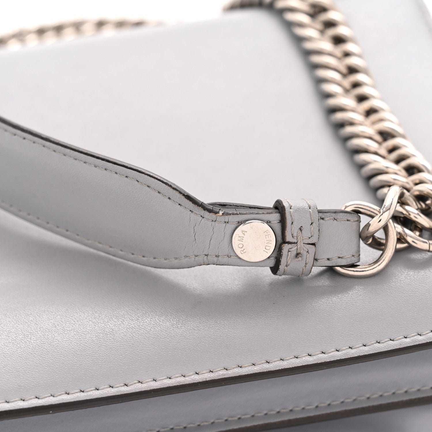 Fendi Vitello Liberty Studded Small Kan I Shoulder Bag - Image 12
