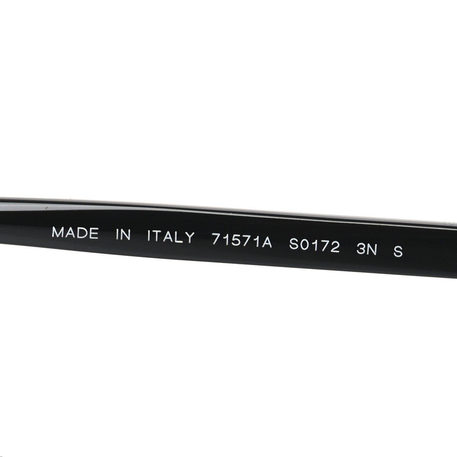 Acetate Oval Sunglasses 71571A Black - Image 6