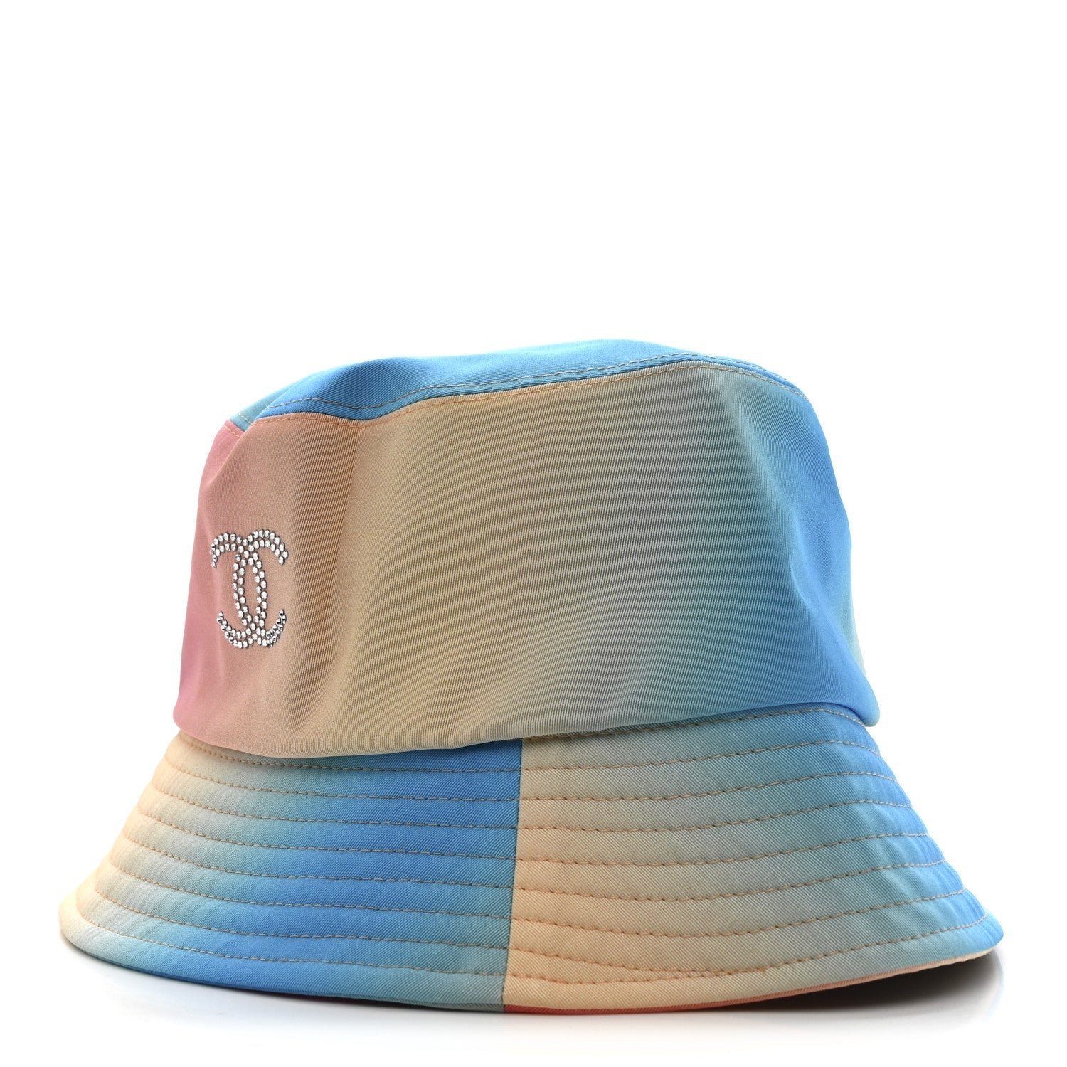 Canvas Crystal Ombre CC Bucket Hat M Pink Yellow Blue - Image 4